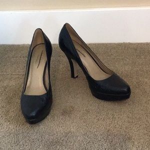 Talbots black platform heels